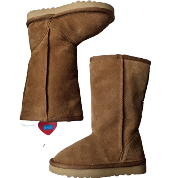 The Children's Place Girls Chalet Boot Furry Lined Winter Boot Brown 11 … - Picture 9 of 9